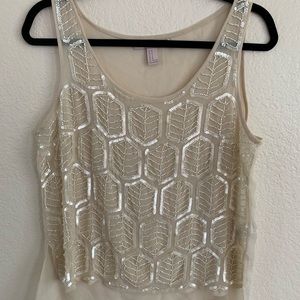 Cream colored blouse